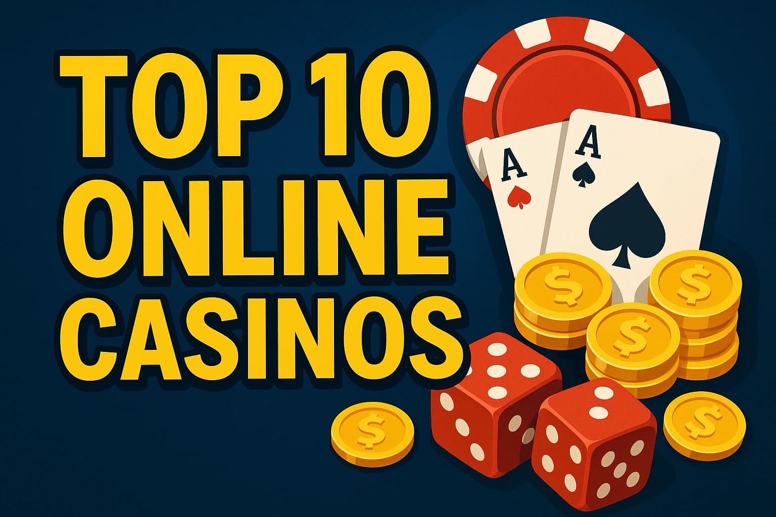 Top Ten Online Casinos: Best Pay and Play, Secure, and Fast-Payout Options